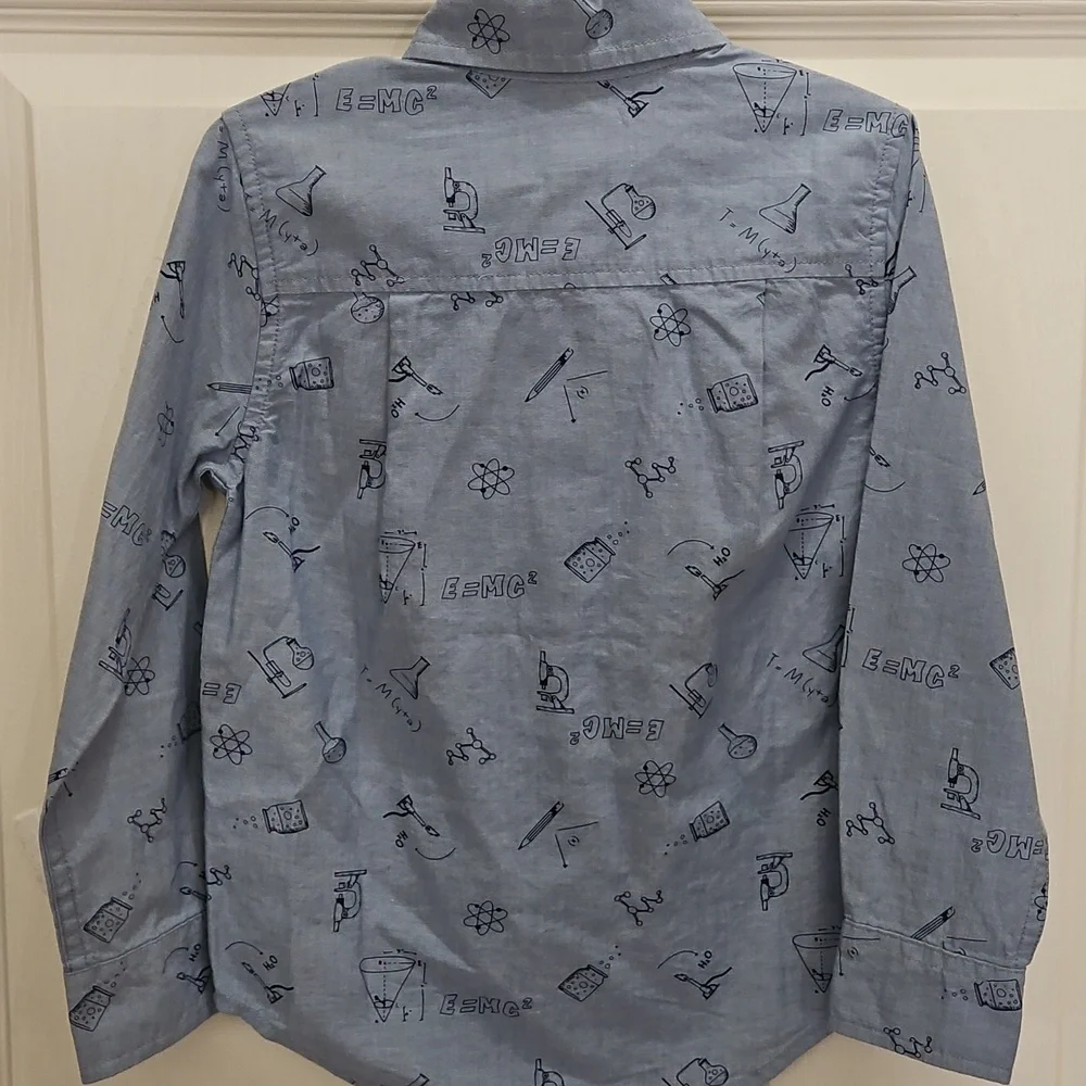 NWT The Childrens Place Blue Boys Button Down Sz XS / 4
